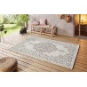 AKCE: 120x170 cm Kusový koberec Beach 103855 Cream/Grey/Anthracite – na von aj na doma