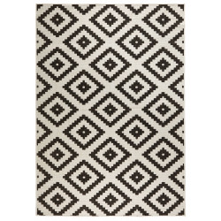 Kusový koberec Twin-Wendeteppiche 103129 schwarz creme – na von aj na doma