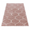 AKCIA: 160x230 cm Kusový koberec Salsa Shaggy 3201 rose