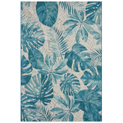 Kusový koberec Flair 105618 Tropical Leaves Turqouise – na von aj na doma