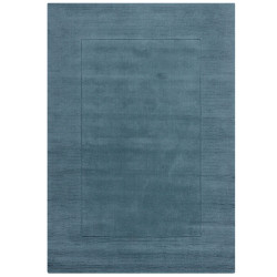 Kusový ručne tkaný koberec Tuscany Textured Wool Border Blue