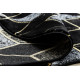 AKCIA: 120x120 (průměr) kruh cm Kusový koberec Gloss 400B 86 3D geometric black/gold kruh