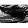 AKCIA: 120x120 (průměr) kruh cm Kusový koberec Gloss 400B 86 3D geometric black/gold kruh