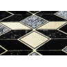 AKCIA: 120x120 (průměr) kruh cm Kusový koberec Gloss 400B 86 3D geometric black/gold kruh