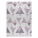 AKCIA: 80x150 cm Kusový koberec Sion Sisal Triangles B3006A ecru/pink – na von aj na doma