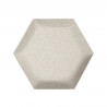 Čalúnený akustický panel nástenný Luna 33 cream hexagon