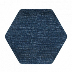 Čalúnený akustický panel nástenný Luna 30 denim hexagon