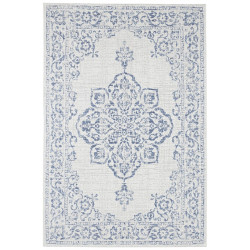 AKCIA: 80x150 cm Kusový koberec Beach 103853 Cream / Blue – na von aj na doma