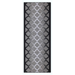 AKCIA: 100x100 cm Protišmykový behúň na mieru Zel 1017 Silver (Grey) - obšitý zo všetkých strán