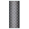 AKCIA: 100x100 cm Protišmykový behúň na mieru Zel 1017 Silver (Grey) - obšitý zo všetkých strán