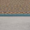 Behúň Geometric Jute Blue