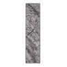 AKCIA: 260x67 cm Behúň na mieru Marble 19 sivý - obšitý zo všetkých strán