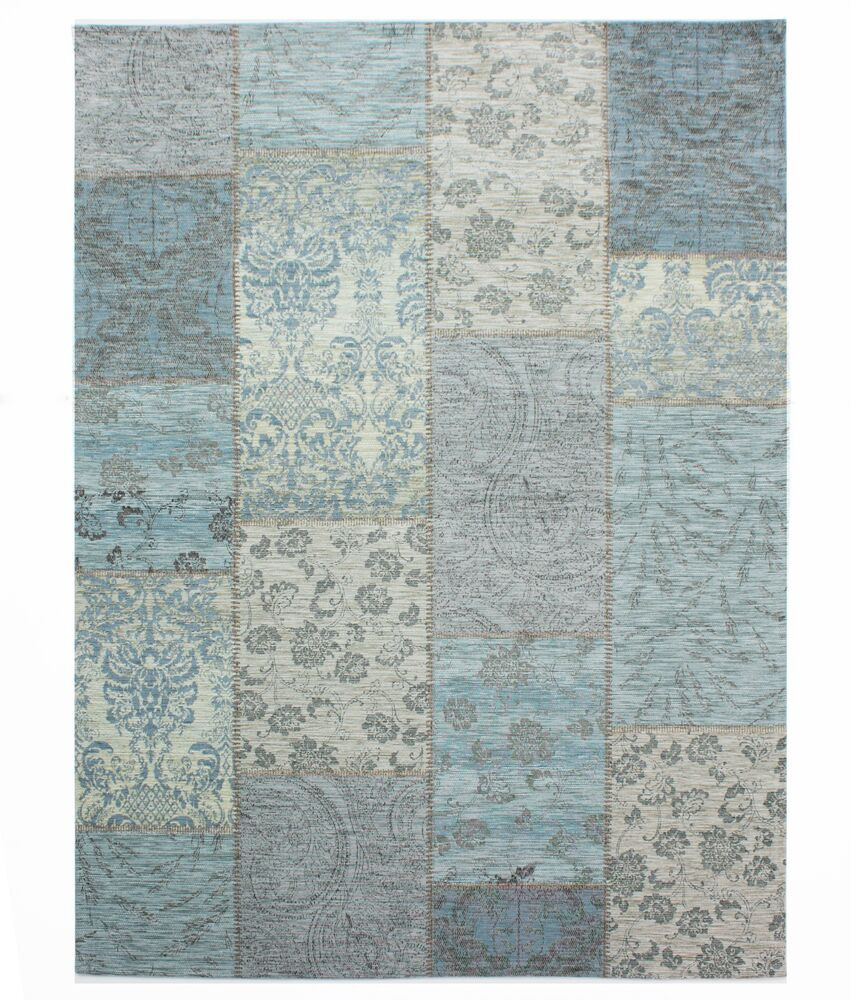 Kusový koberec Manhattan Patchwork Chenile Duck Egg - 120x170 cm Flair Rugs koberce 