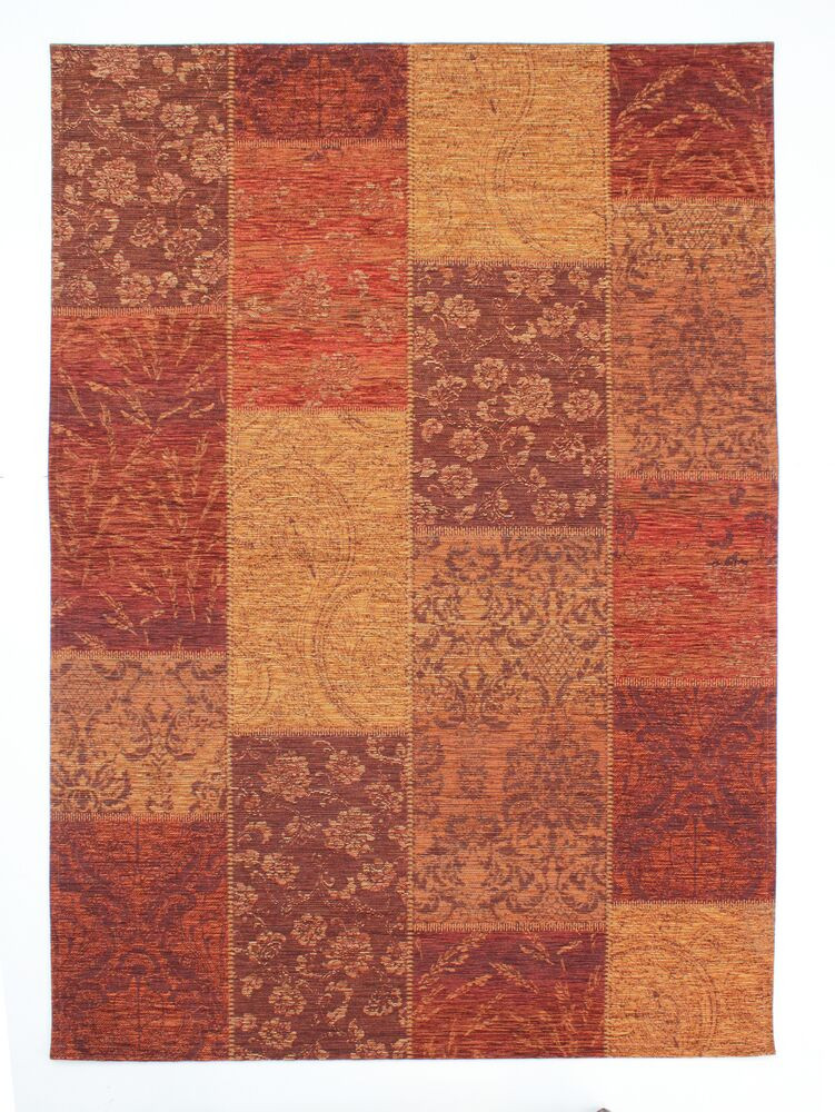 Kusový koberec Manhattan Patchwork Chenile Terracotta - 155x230 cm Flair Rugs koberce 