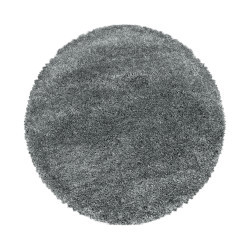 Kusový koberec Fluffy Shaggy 3500 light grey kruh - 160x160 (priemer) kruh cm Ayyildiz koberce 