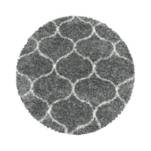 Kusový koberec Salsa Shaggy 3201 grey kruh - 80x80 (priemer) kruh cm Ayyildiz koberce 