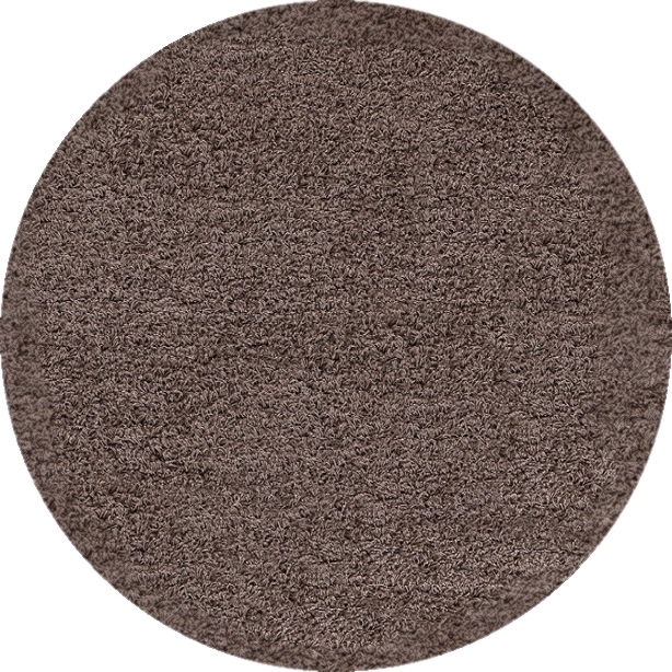 Kusový koberec Dream Shaggy 4000 Mocca kruh - 120x120 (priemer) kruh cm Ayyildiz koberce 