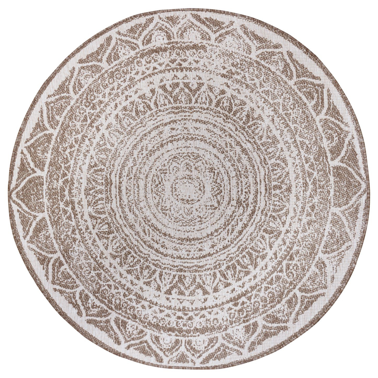 Kusový koberec Twin Supreme 105498 Linen kruh – na von aj na doma - 140x140 (priemer) kruh cm NORTHRUGS - Hanse Home koberce 