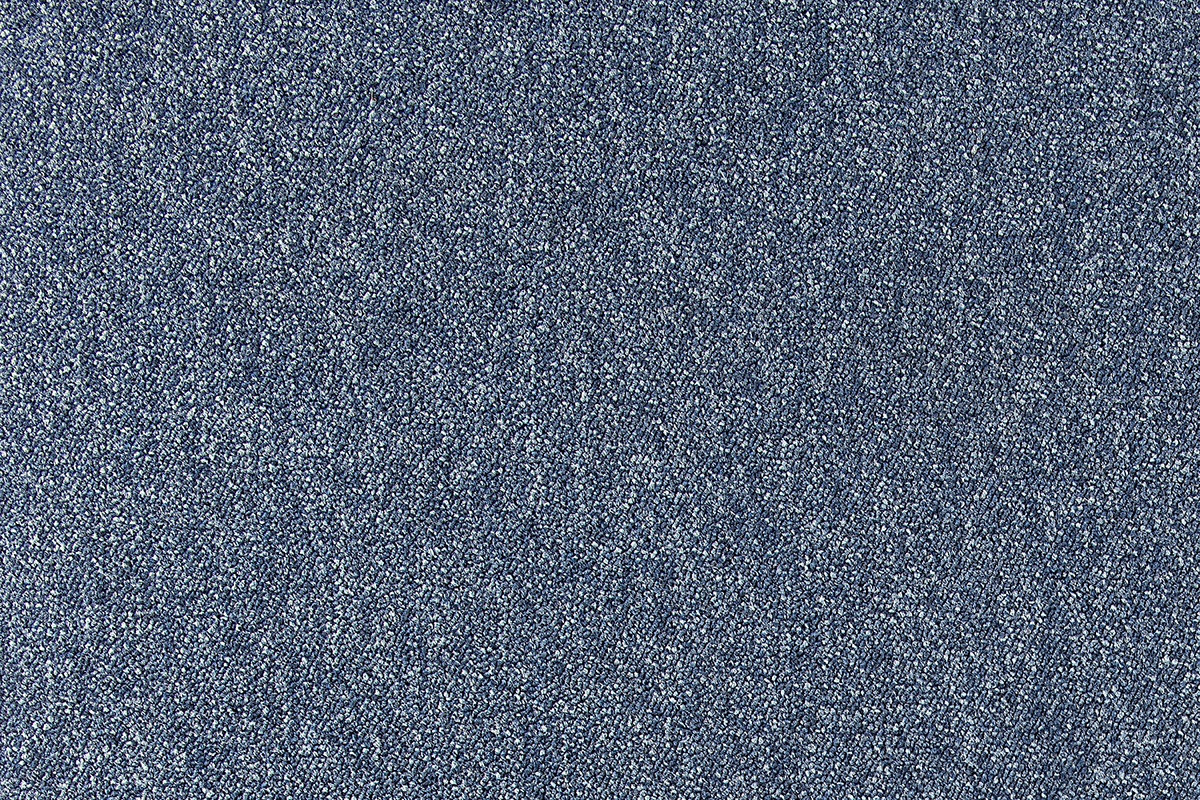 Metrážny koberec Cobalt SDN 64062 - AB modrý, záťažový - Kruh s obšitím cm Tapibel 