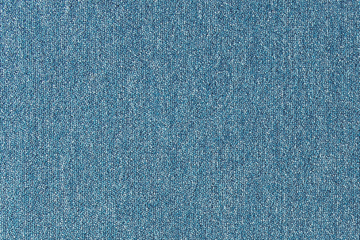 Metrážny koberec Cobalt SDN 64063 - AB tyrkysový, záťažový - Kruh s obšitím cm Tapibel 
