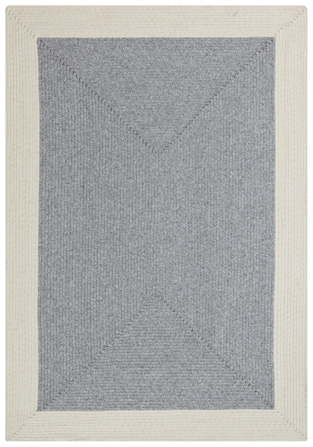 Kusový koberec Braided 105555 Grey Creme – na von aj na doma - 160x230 cm NORTHRUGS - Hanse Home koberce 