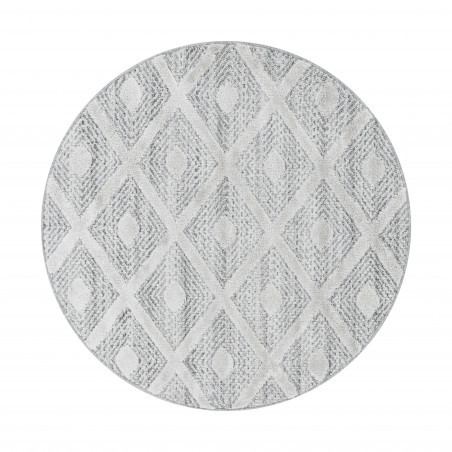 Kusový koberec Pisa 4707 Grey kruh - 200x200 (priemer) kruh cm Ayyildiz koberce 