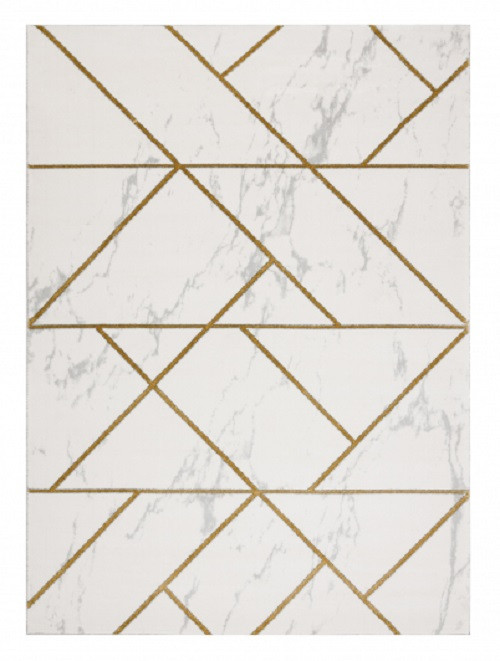 Kusový koberec Emerald geometric 1012 cream and gold - 80x150 cm Dywany Łuszczów 
