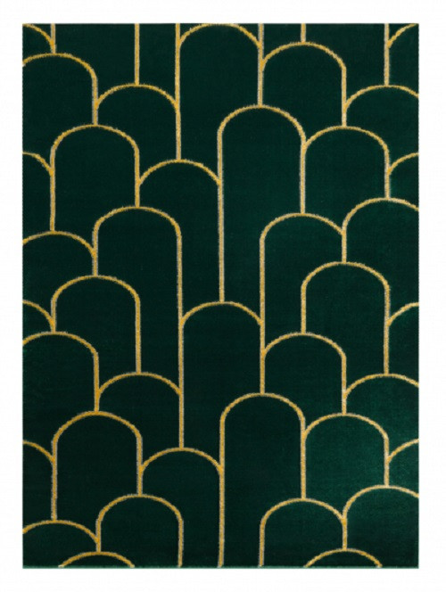 Kusový koberec Emerald 1021 green and gold - 80x150 cm Dywany Łuszczów 