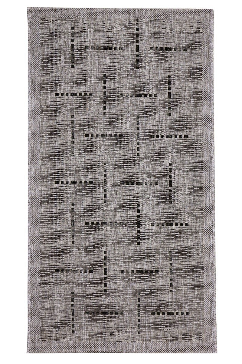 Kusový koberec FLOORLUX Silver / Black 20008 Spoltex – na von aj na doma - 120x170 cm Devos koberce 