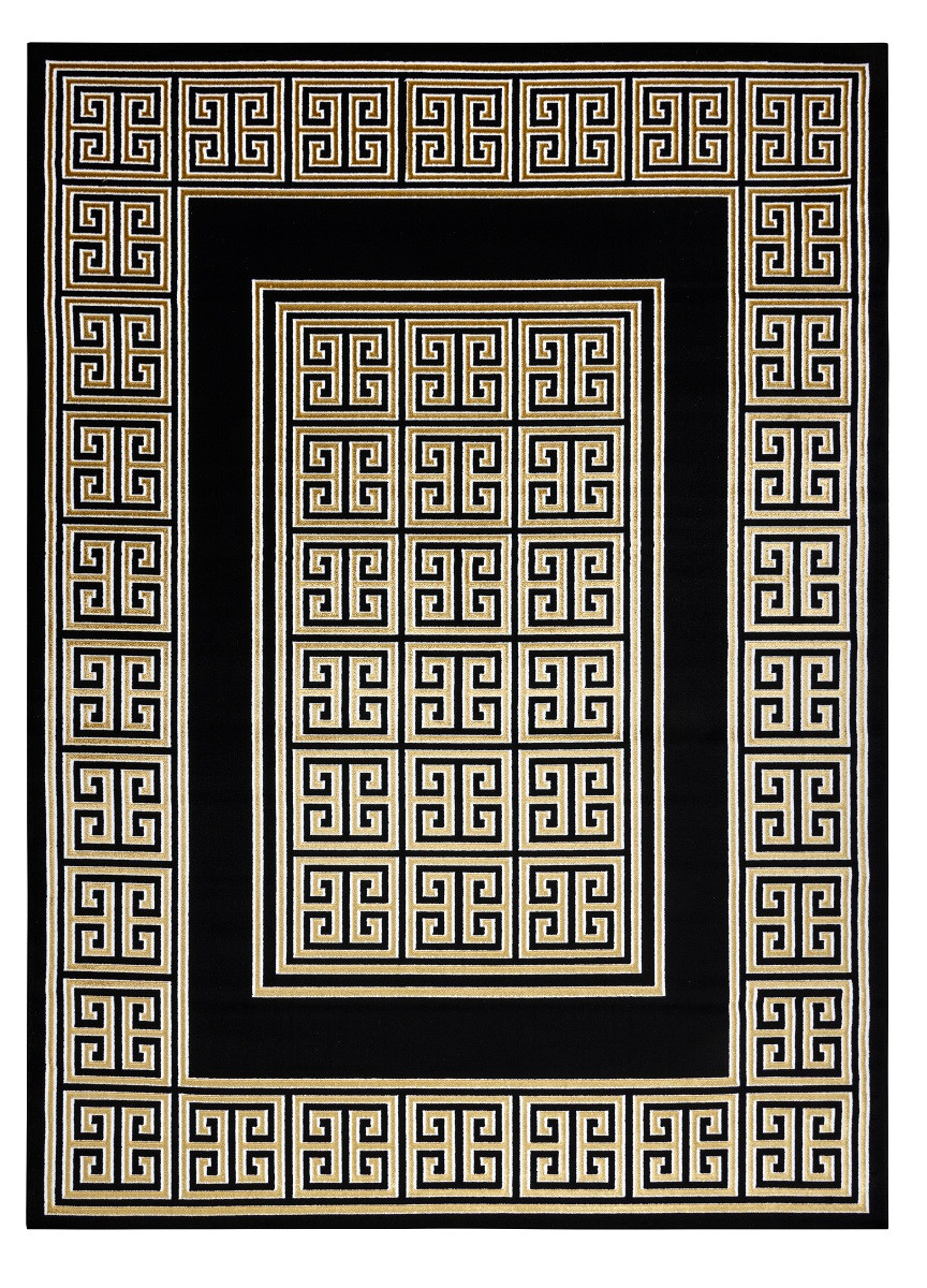 Kusový koberec Gloss 6776 86 greek black/gold - 180x270 cm Dywany Łuszczów 