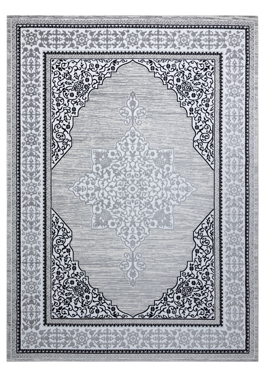 Kusový koberec Gloss 8490 52 Ornament ivory/grey - 160x220 cm Dywany Łuszczów 