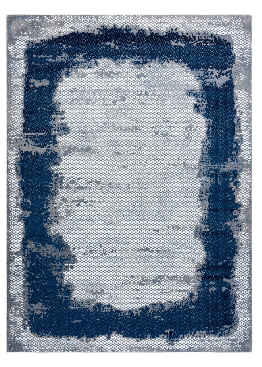 Kusový koberec Core A004 Frame blue/grey - 180x270 cm Dywany Łuszczów 