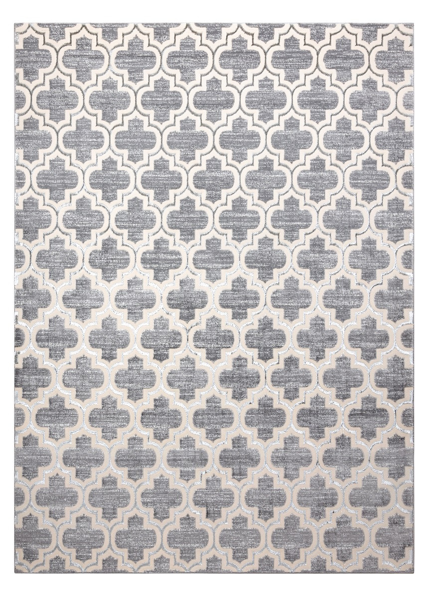 Kusový koberec Core W6764 Trellis grey/cream - 80x150 cm Dywany Łuszczów 