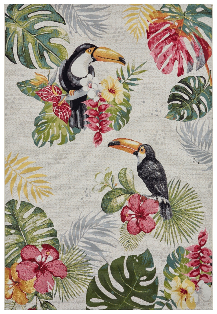 Kusový koberec Flair 105608 Tropical Dream Creme Multicolored – na von aj na doma - 160x235 cm Hanse Home Collection koberce 