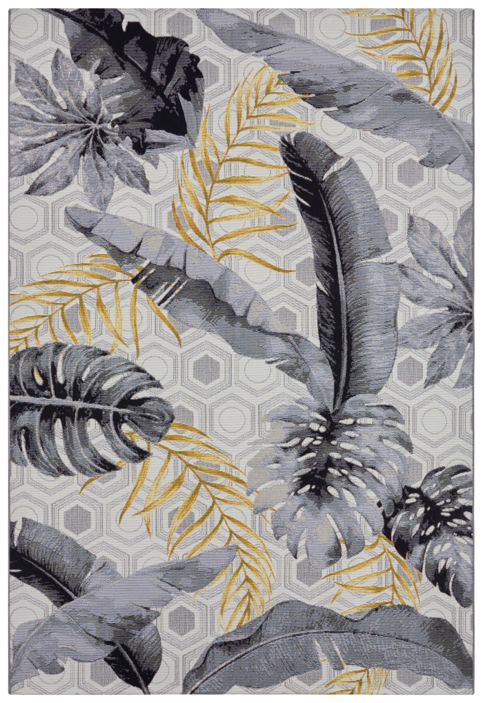 Kusový koberec Flair 105612 Gold Leaves Multicolored – na von aj na doma - 80x165 cm Hanse Home Collection koberce 