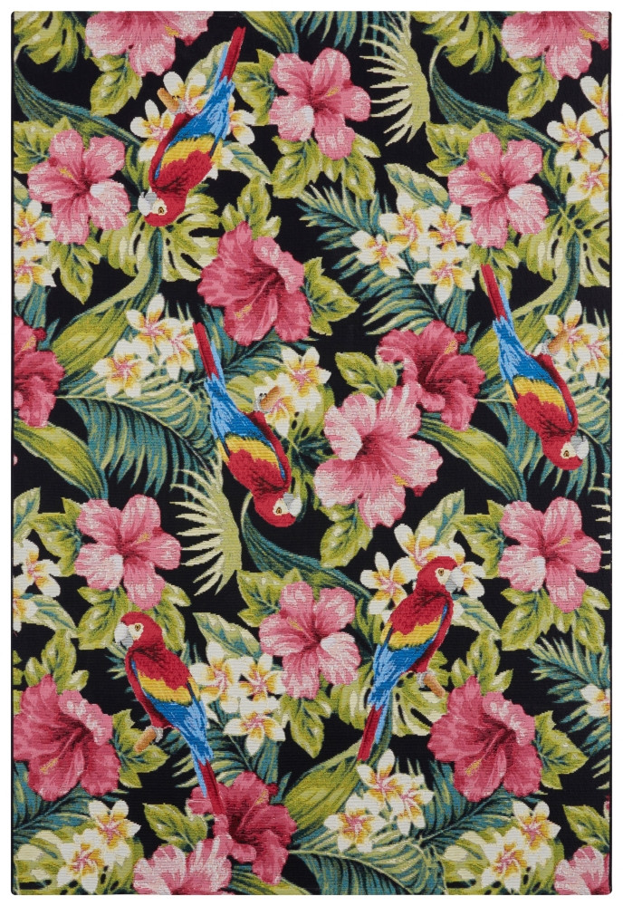 Kusový koberec Flair 105613 Flowers and Leaves Multicolored – na von aj na doma - 80x165 cm Hanse Home Collection koberce 