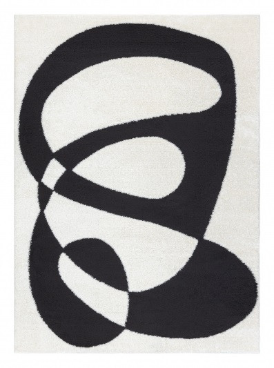 Kusový koberec Mode 8531 abstract cream/black - 160x220 cm Dywany Łuszczów 