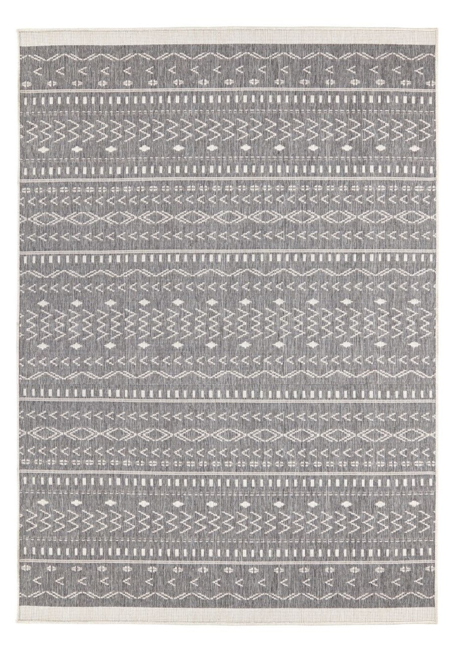 Kusový koberec Twin Supreme 103437 Kuba grey creme – na von aj na doma - 80x150 cm NORTHRUGS - Hanse Home koberce 