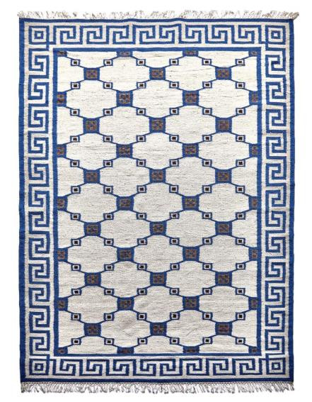 Ručne viazaný kusový koberec Geo DESP P82 Silver Blue - 160x230 cm Diamond Carpets koberce 