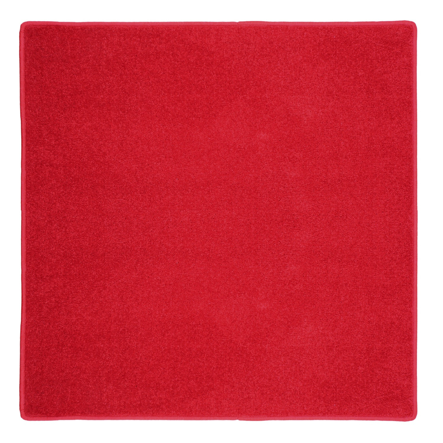Kusový koberec Eton červený 15 štvorec - 80x80 cm Vopi koberce 