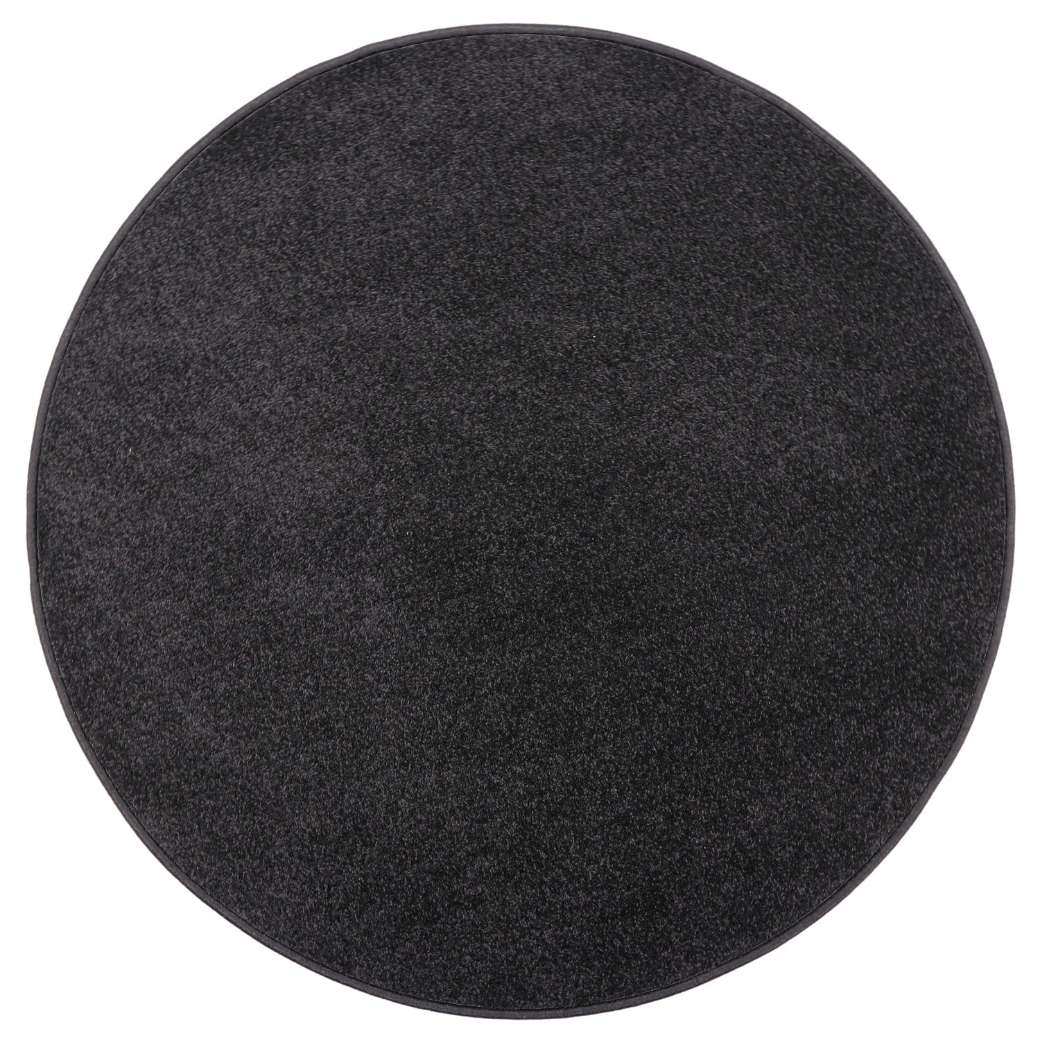 Kusový koberec Eton čierny 78 kruh - 400x400 (priemer) kruh cm Vopi koberce 
