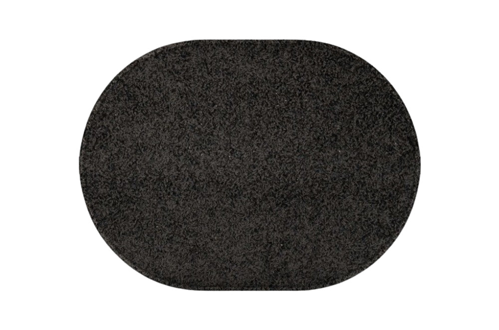 Kusový koberec Eton čierny ovál - 120x160 cm Vopi koberce 