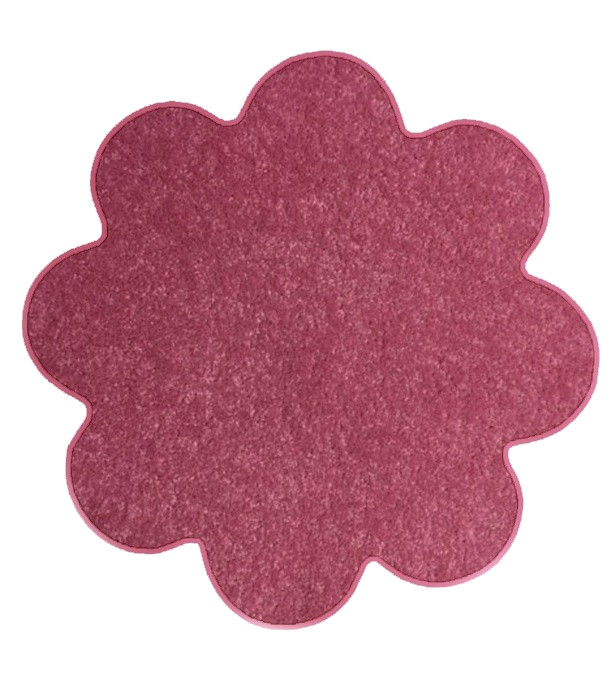 Kusový koberec Eton ružový kvetina - 160x160 kvietok cm Vopi koberce 
