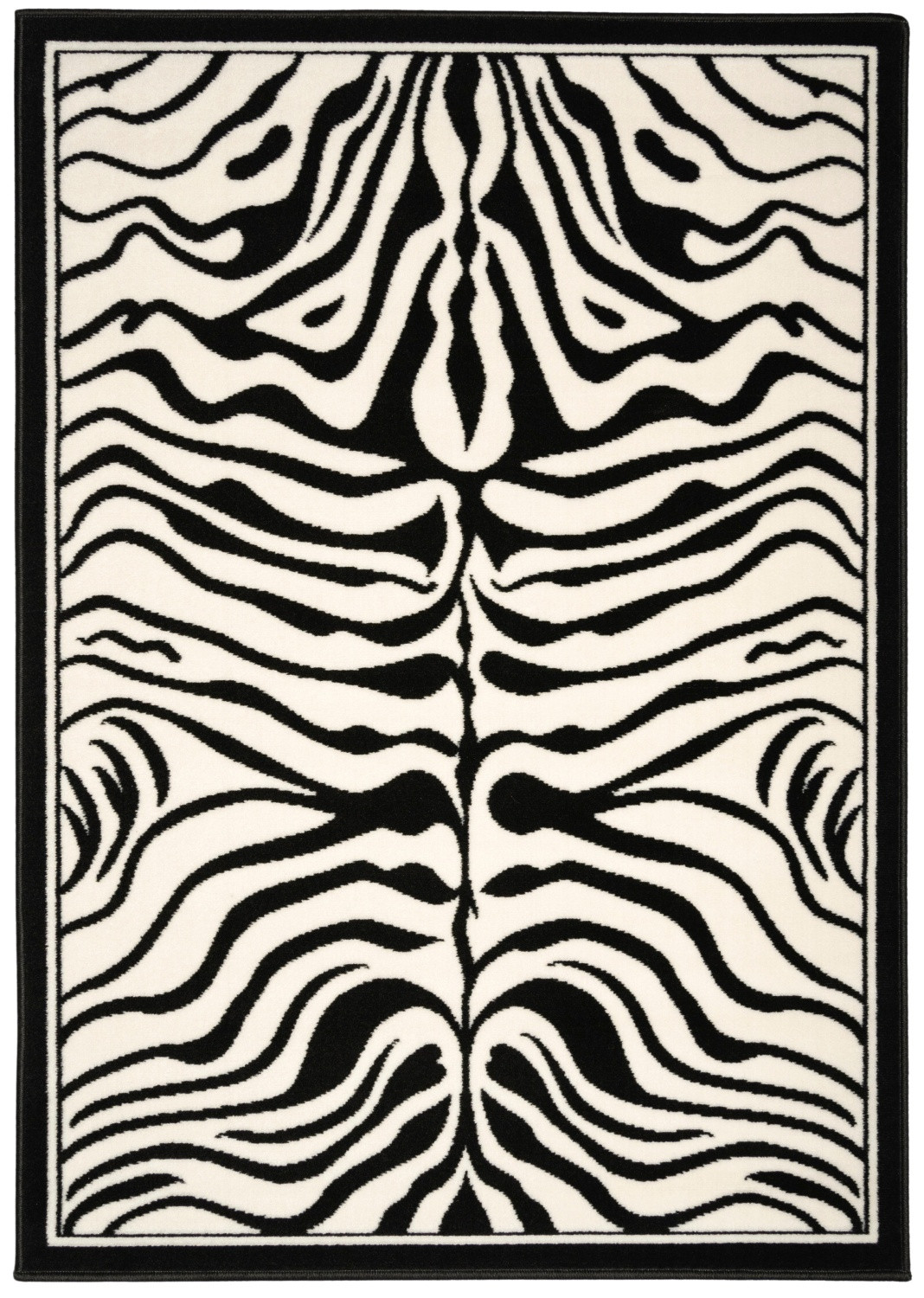 Kusový koberec Zebra black/white - 120x170 cm Alfa Carpets  