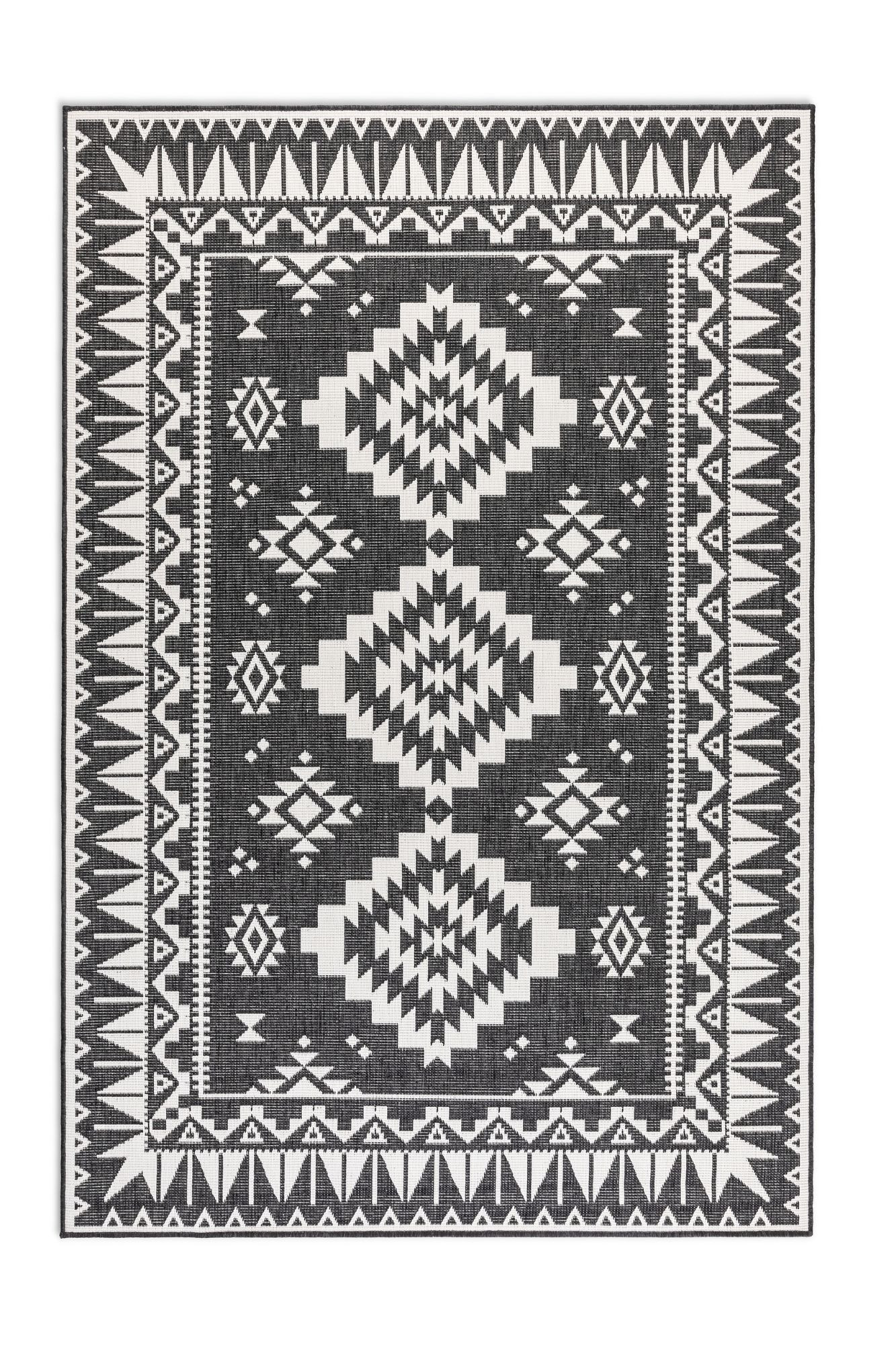 Kusový koberec Gemini 106019 Black z kolekcie Elle – na von aj na doma - 200x290 cm ELLE Decoration koberce 