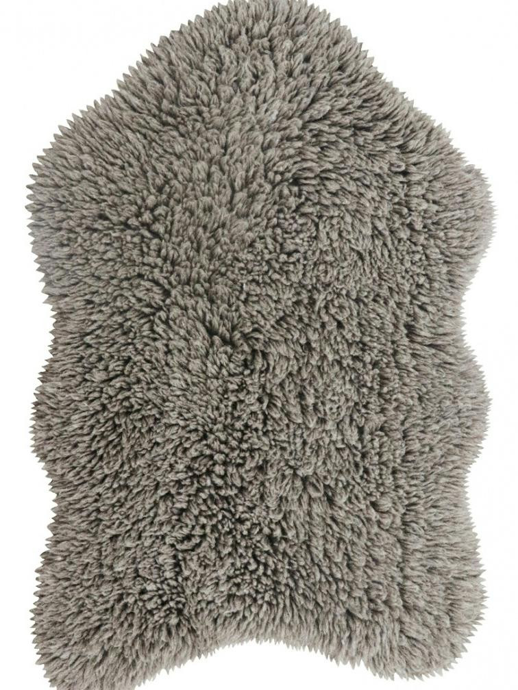 Vlnený koberec Woolly - Sheep Grey - 75x110 tvar kožušiny cm Lorena Canals koberce 