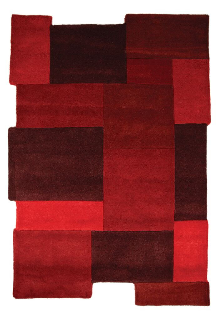 DOPREDAJ: 90x150 cm Kusový koberec Abstract Collage Red - 90x150 cm Flair Rugs koberce 