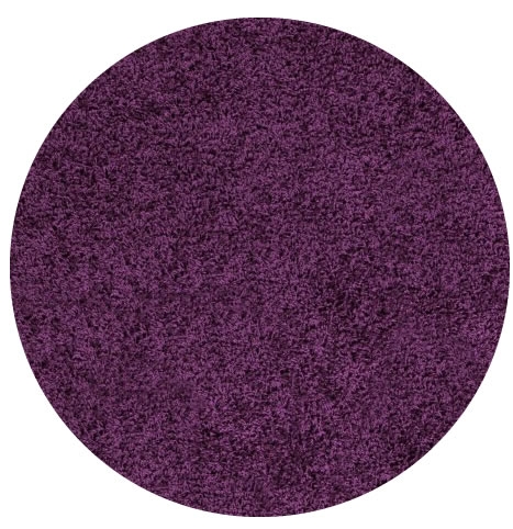 Kusový koberec Life Shaggy 1500 lila kruh - 200x200 (priemer) kruh cm Ayyildiz koberce 