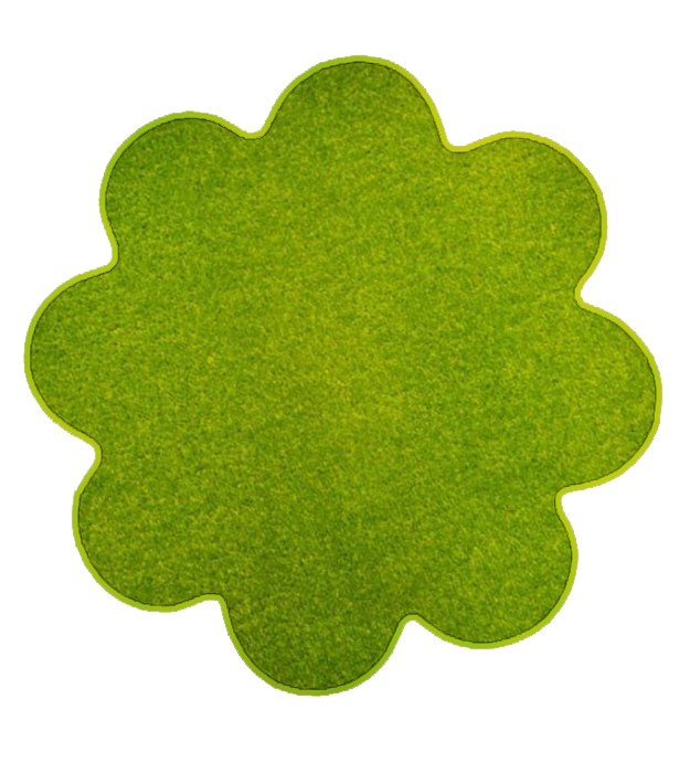Kusový koberec Eton zelený kvetina - 120x120 kvietok cm Vopi koberce 