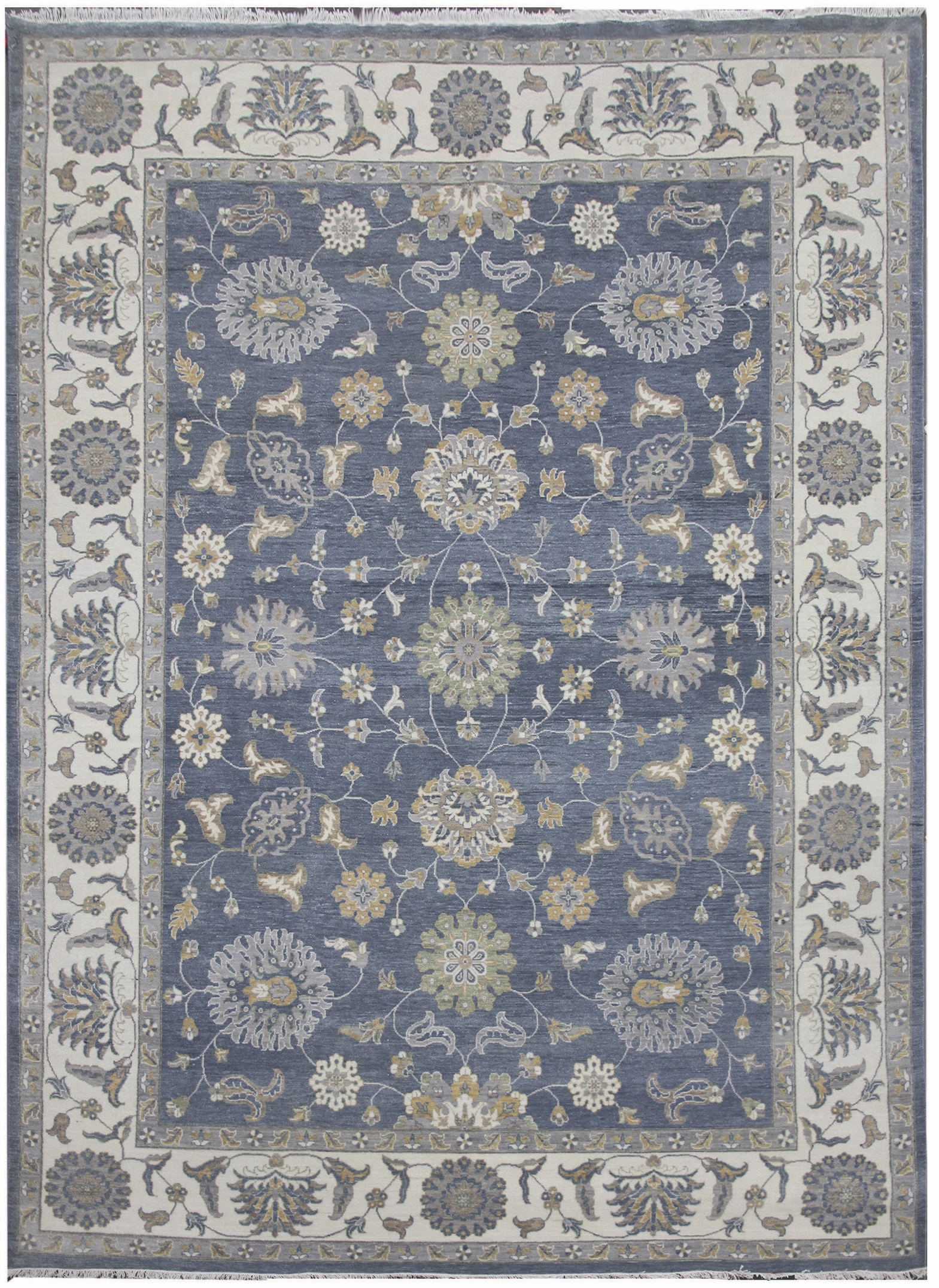 Ručne viazaný kusový koberec Diamond DC-Zigler Jeans blue / ivory - 180x275 cm Diamond Carpets koberce 